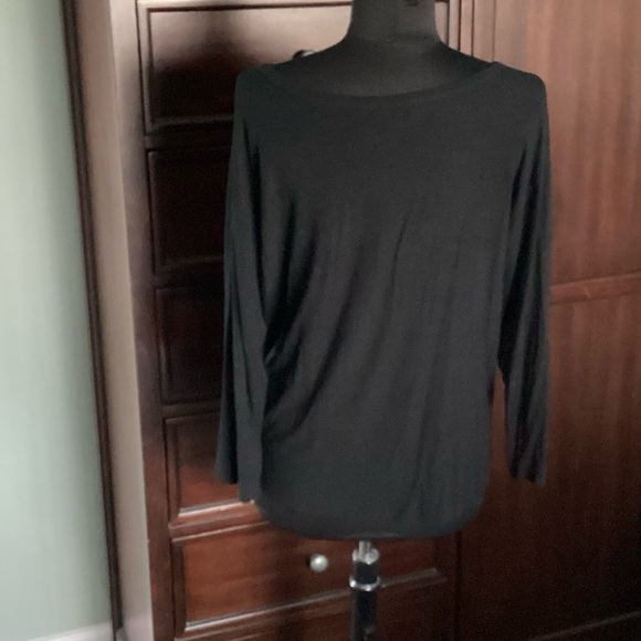 Theory Woman’s Draped Long-Sleeve Side tie Top EUC - Picture 6 of 11